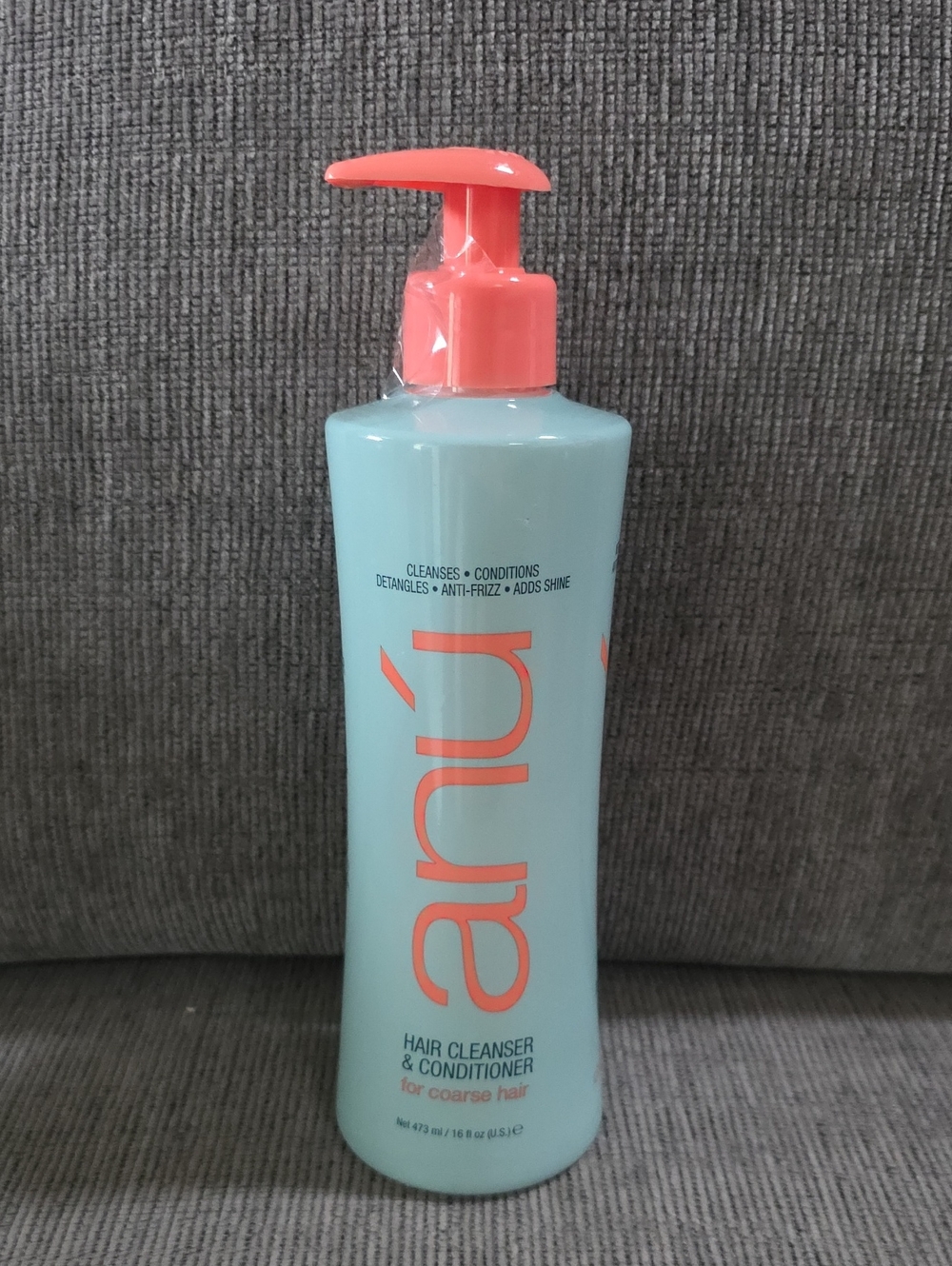 anú Hair Cleanser & Conditioner For Coarse Hair, New, 16floz.